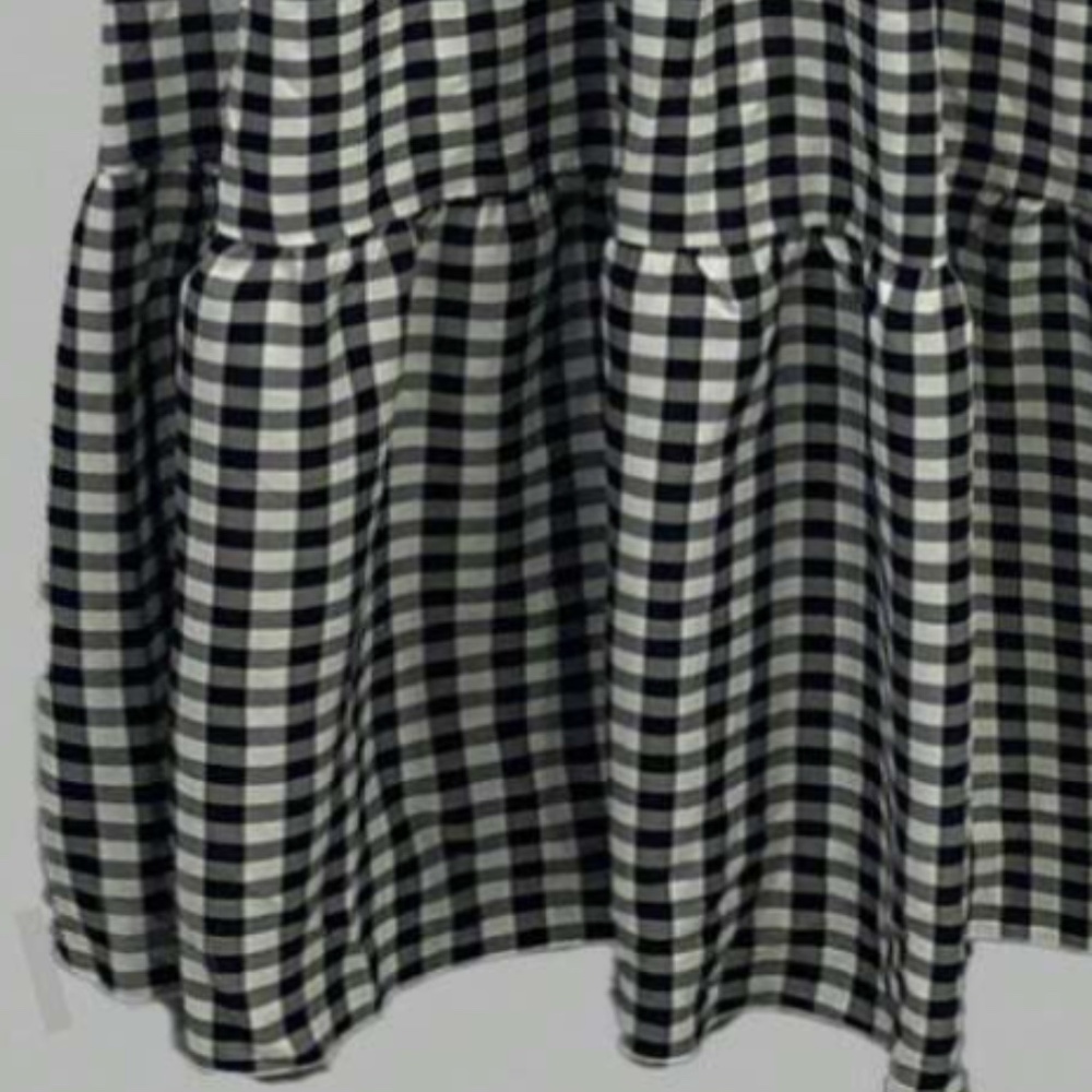 Boho Gingham Print Ruffle Sleeve Maxi Dress - Picture 7 of 7